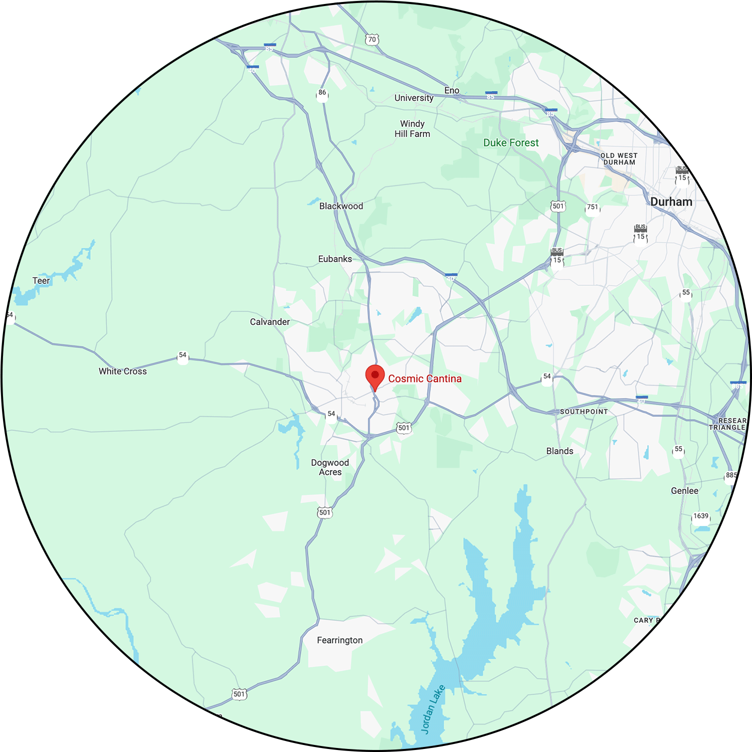 Takeout Central delivers within an 11 mile radius from our Chapel Hill location